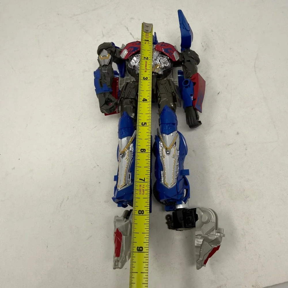 Transformers Optimus Prime Action Figure Blue Red Flame Movie Series 9 Inch 6681